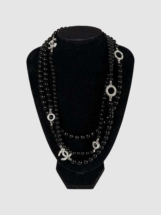2016 Long Beaded CC Necklace