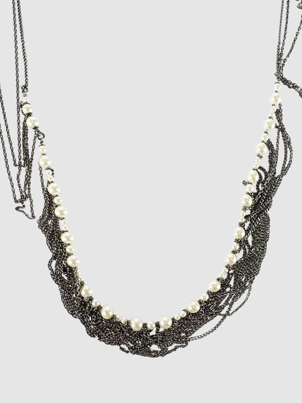 2016 Chain Pearl CC Necklace