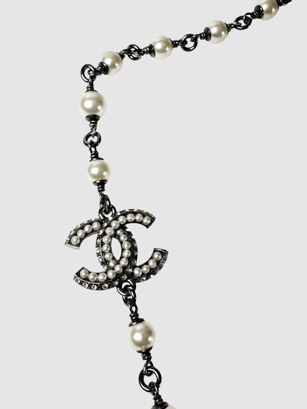 2016 Chain Pearl CC Necklace