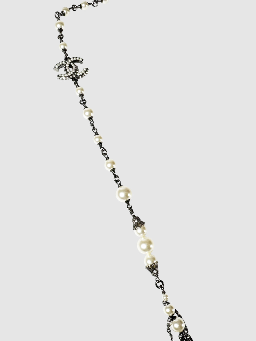 2016 Chain Pearl CC Necklace