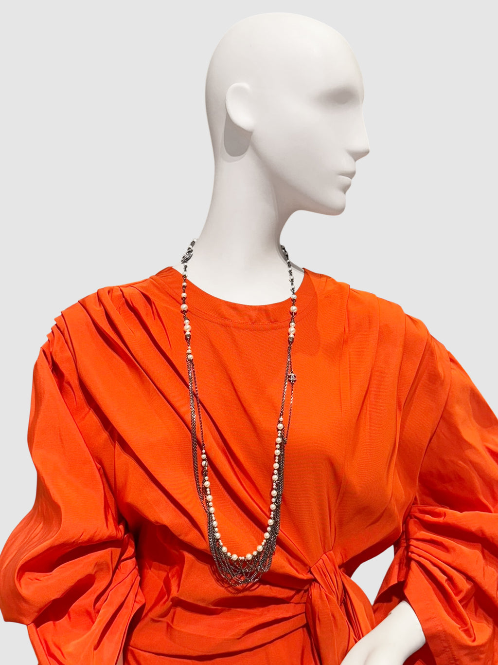 2016 Chain Pearl CC Necklace