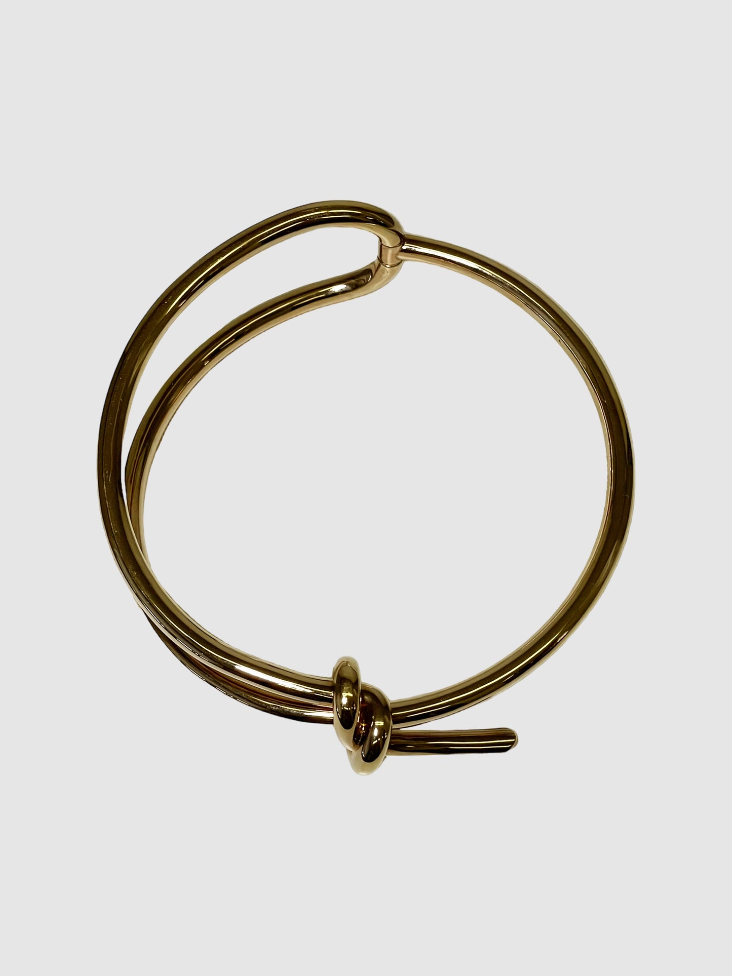 Balenciaga Golden Asymmetric Choker Necklace