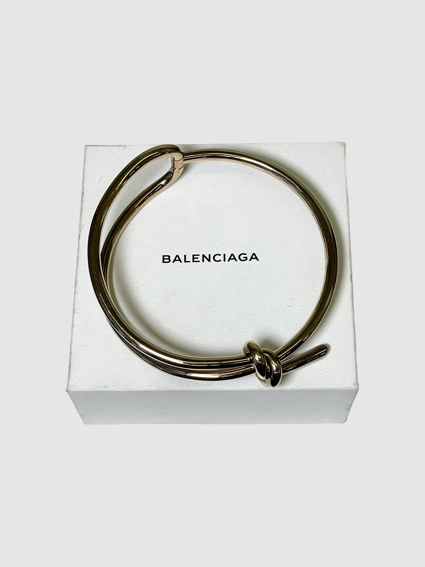 Balenciaga Golden Asymmetric Choker Necklace