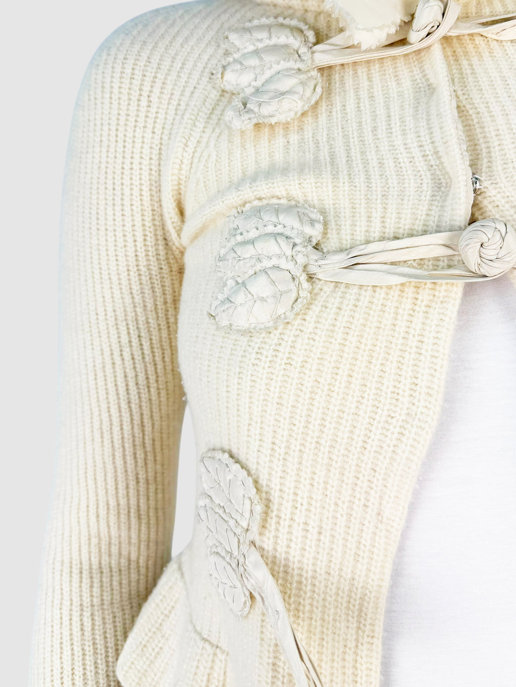 Wool Ruffled Cardigan