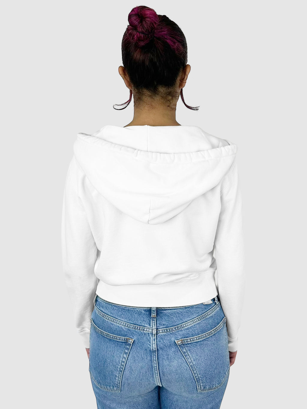 Cropped Zip-Up Hoodie