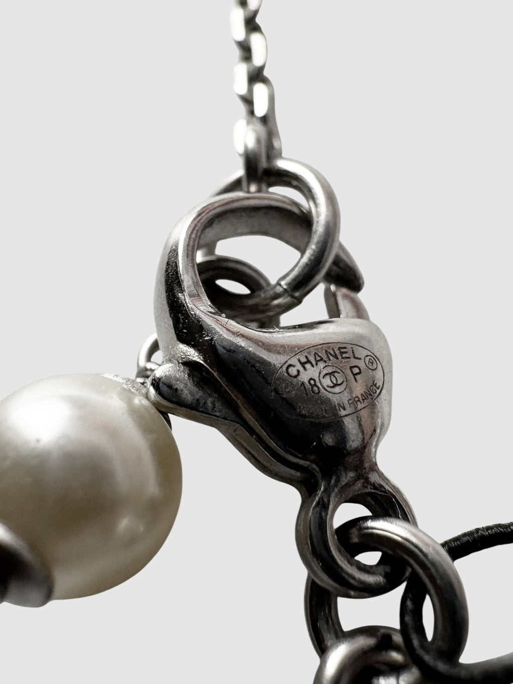 2018 Pearl Crystal CC Necklace