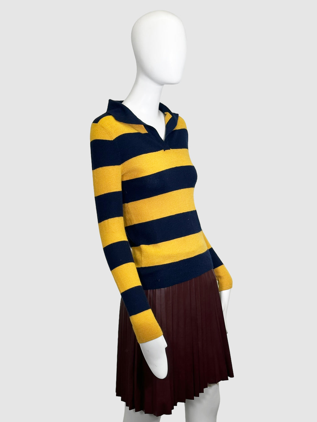 Striped Cashmere Sweater - Size XS