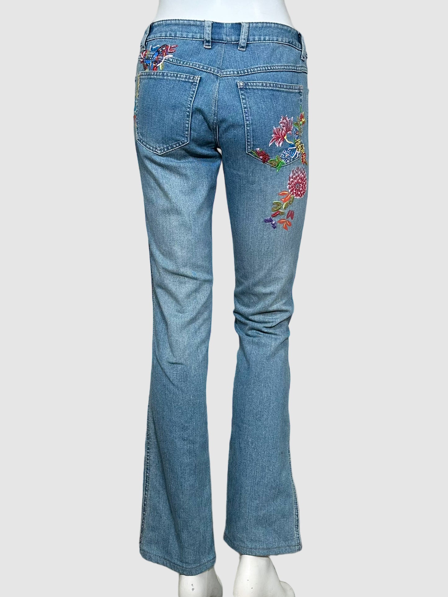 Low-Waisted Printed Jeans - Size S
