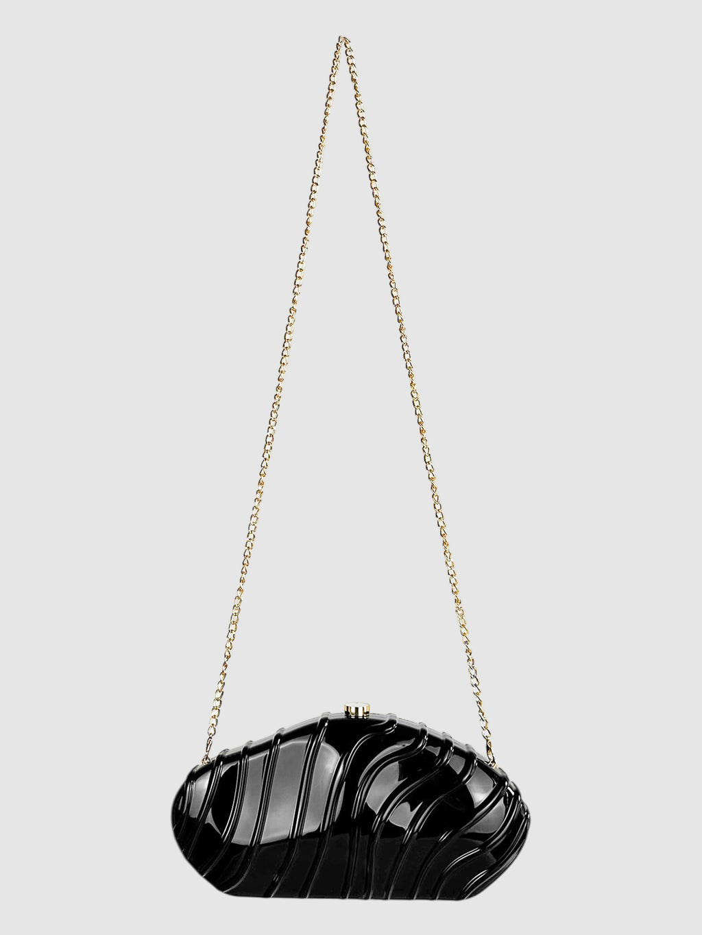 Acrylic Shell Chain Strap Clutch