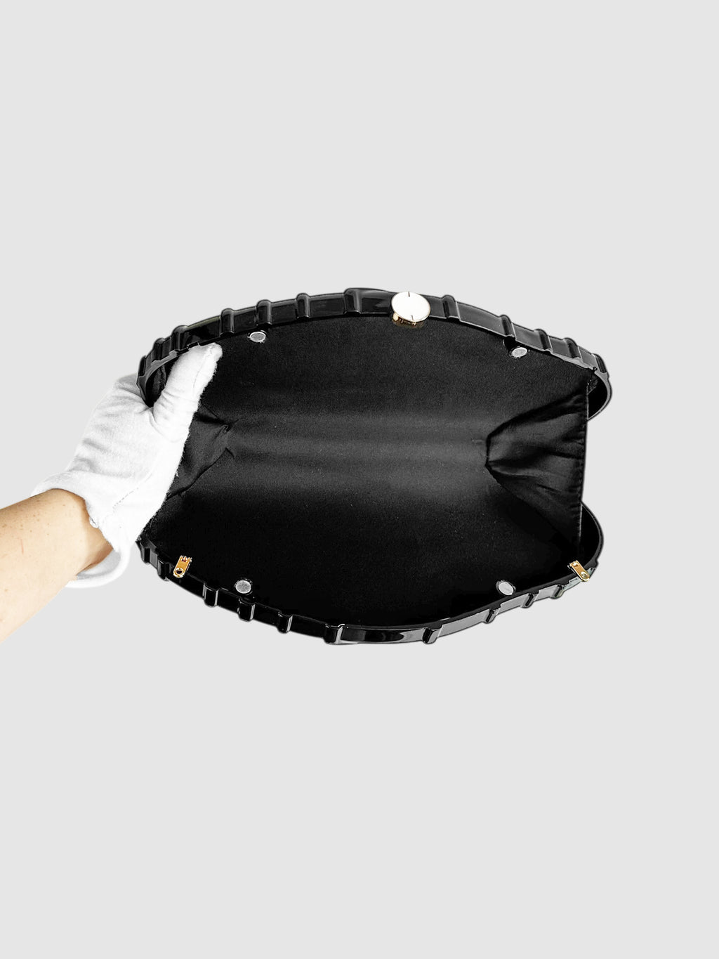 Acrylic Shell Chain Strap Clutch