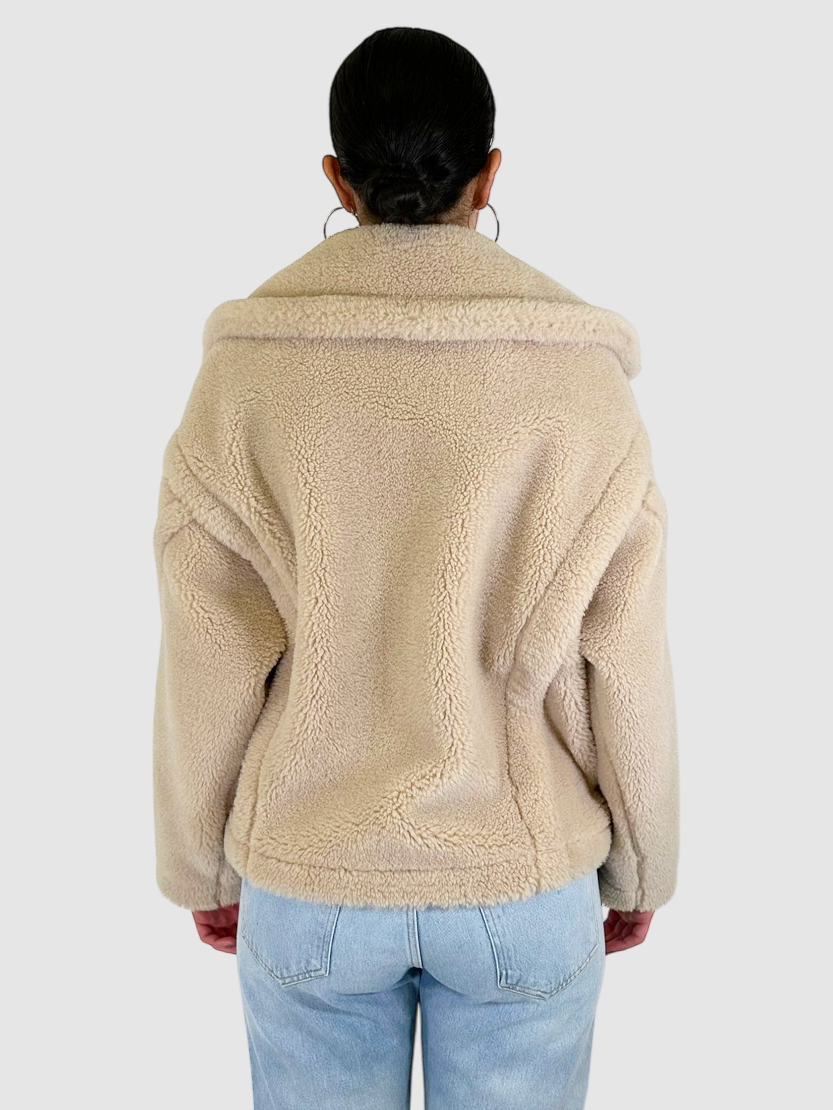 Double-Breasted Teddy Coat