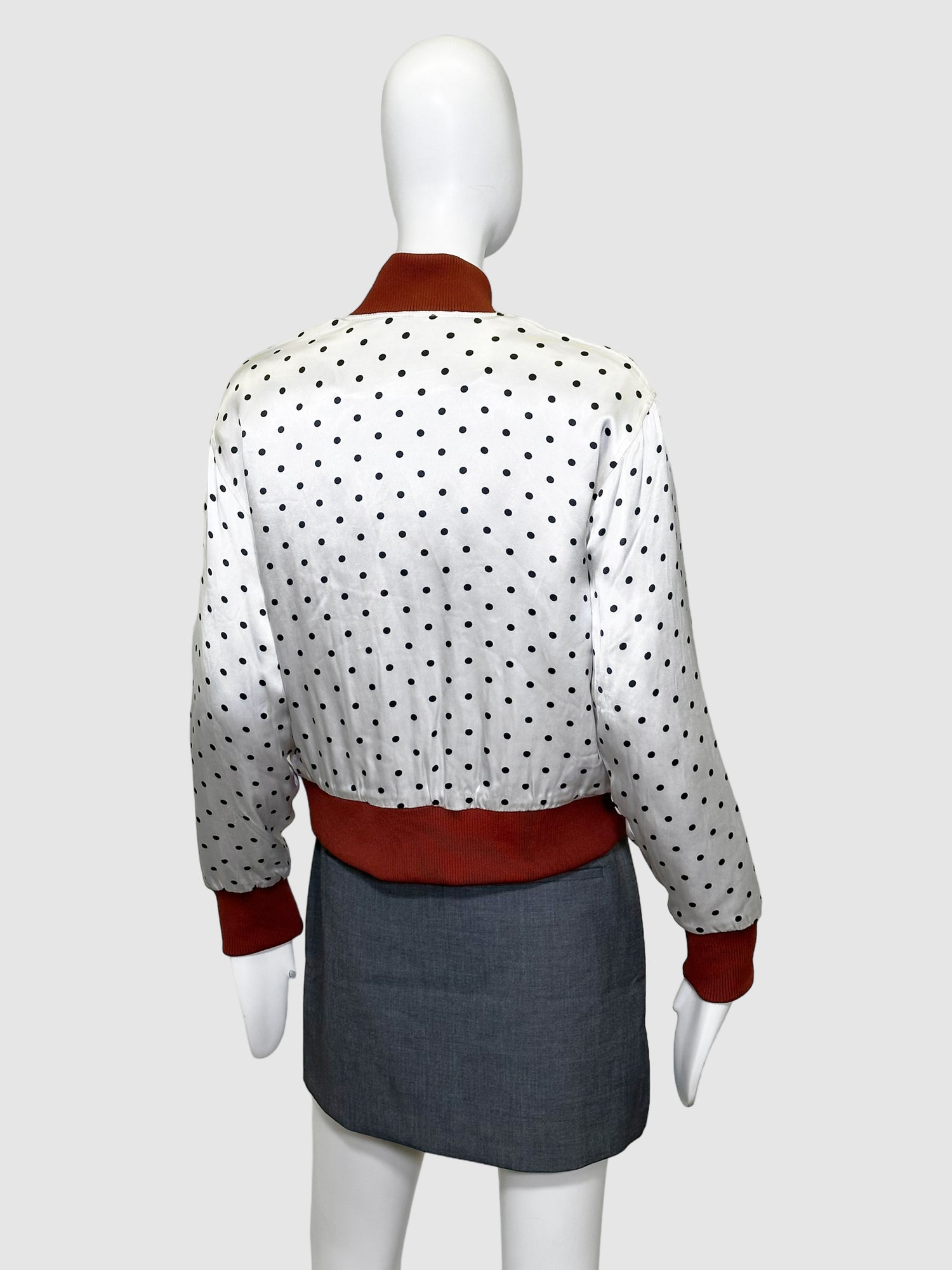 Polka dot 2025 bomber jacket