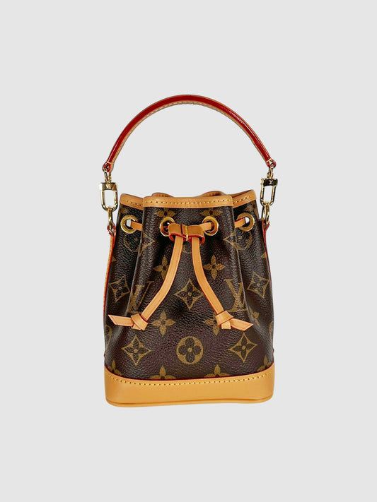 Nano Noé Monogram Bucket Bag