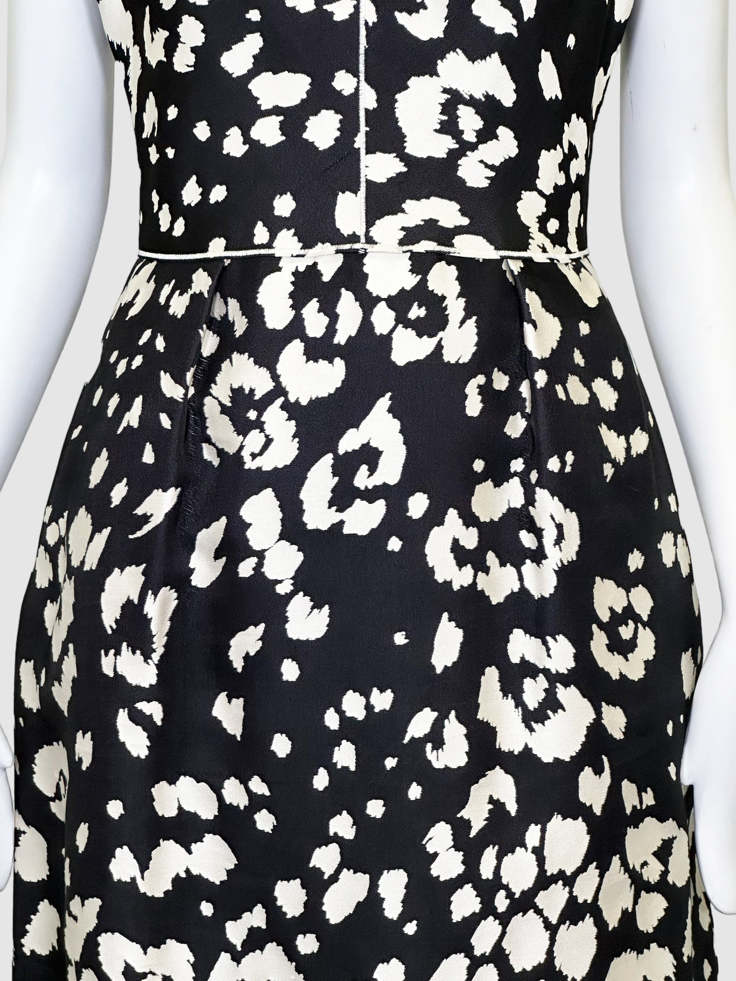 Oscar de la Renta Printed Dress - Size 10