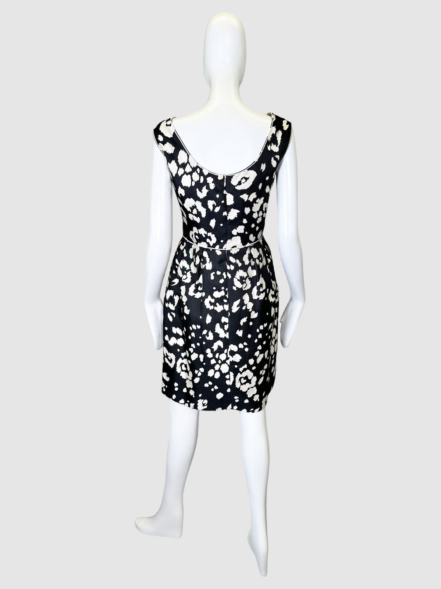 Oscar de la Renta Printed Dress - Size 10