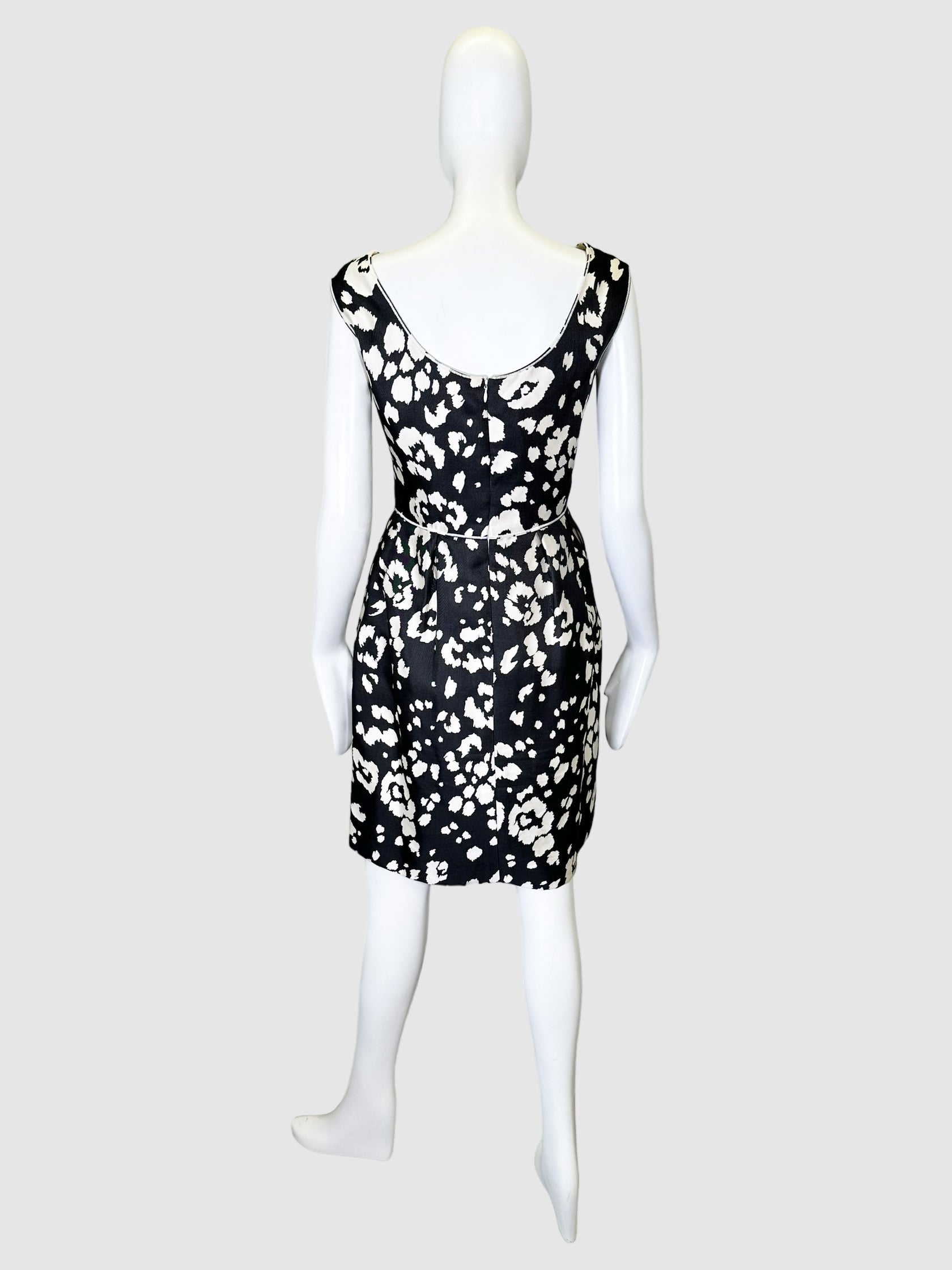 Oscar de la Renta Printed Dress - Size 10