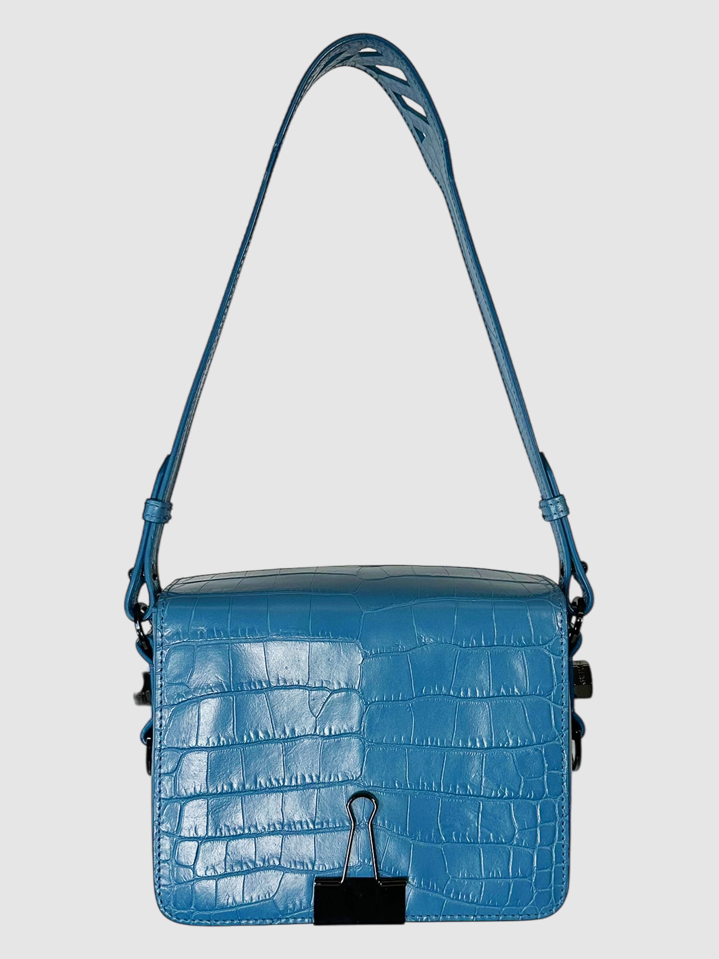 Croc-Embossed Cocco Flap Bag