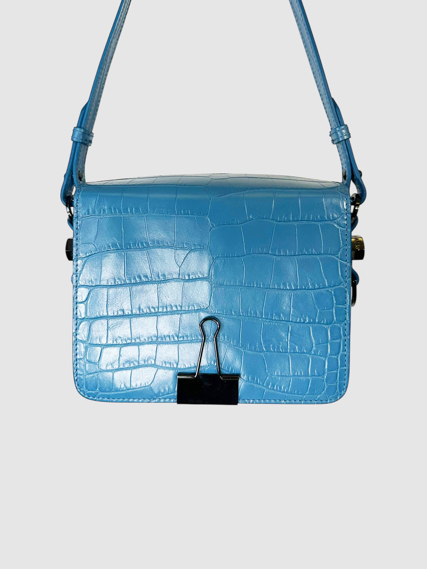 Croc-Embossed Cocco Flap Bag