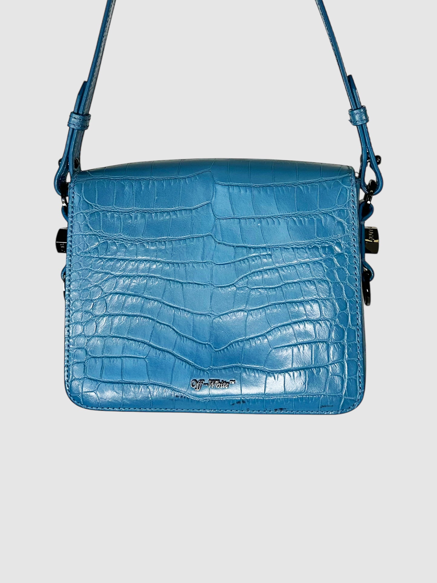 Croc-Embossed Cocco Flap Bag