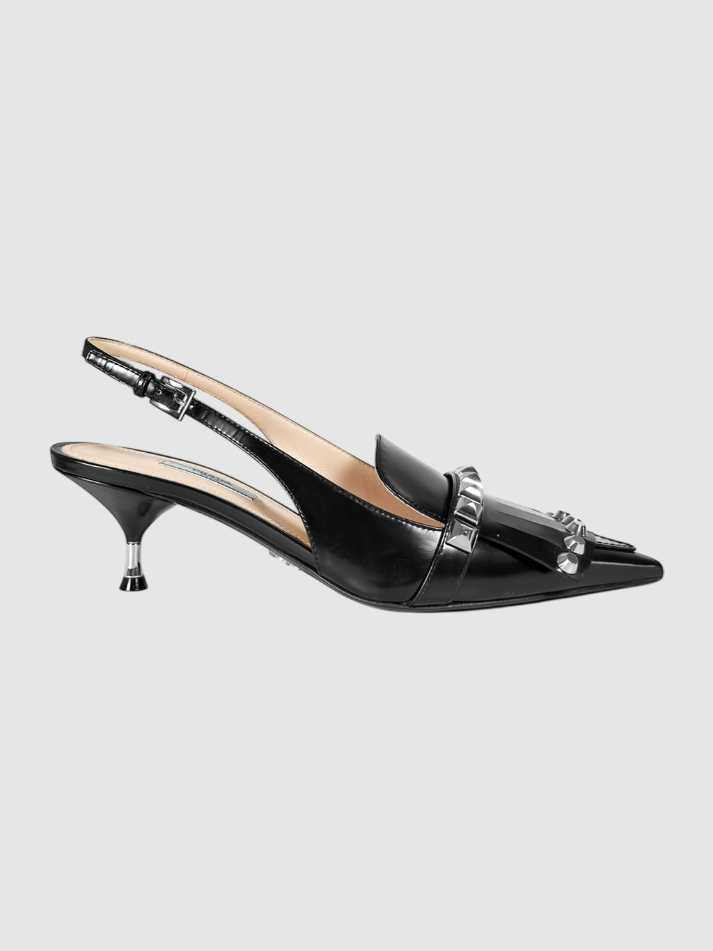 Fringed Slingback Pumps