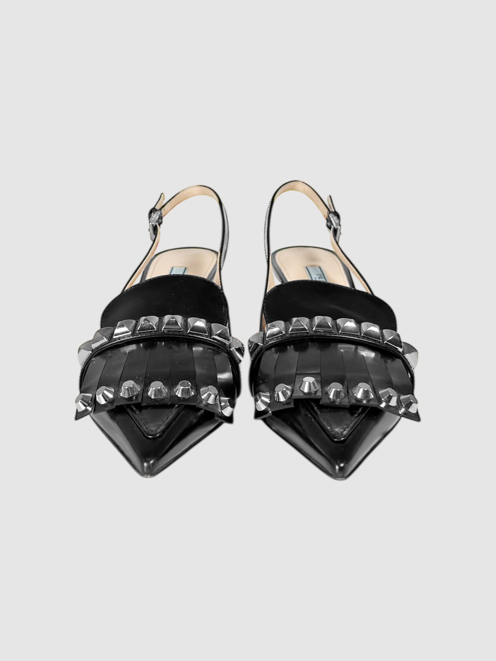 Fringed Slingback Pumps