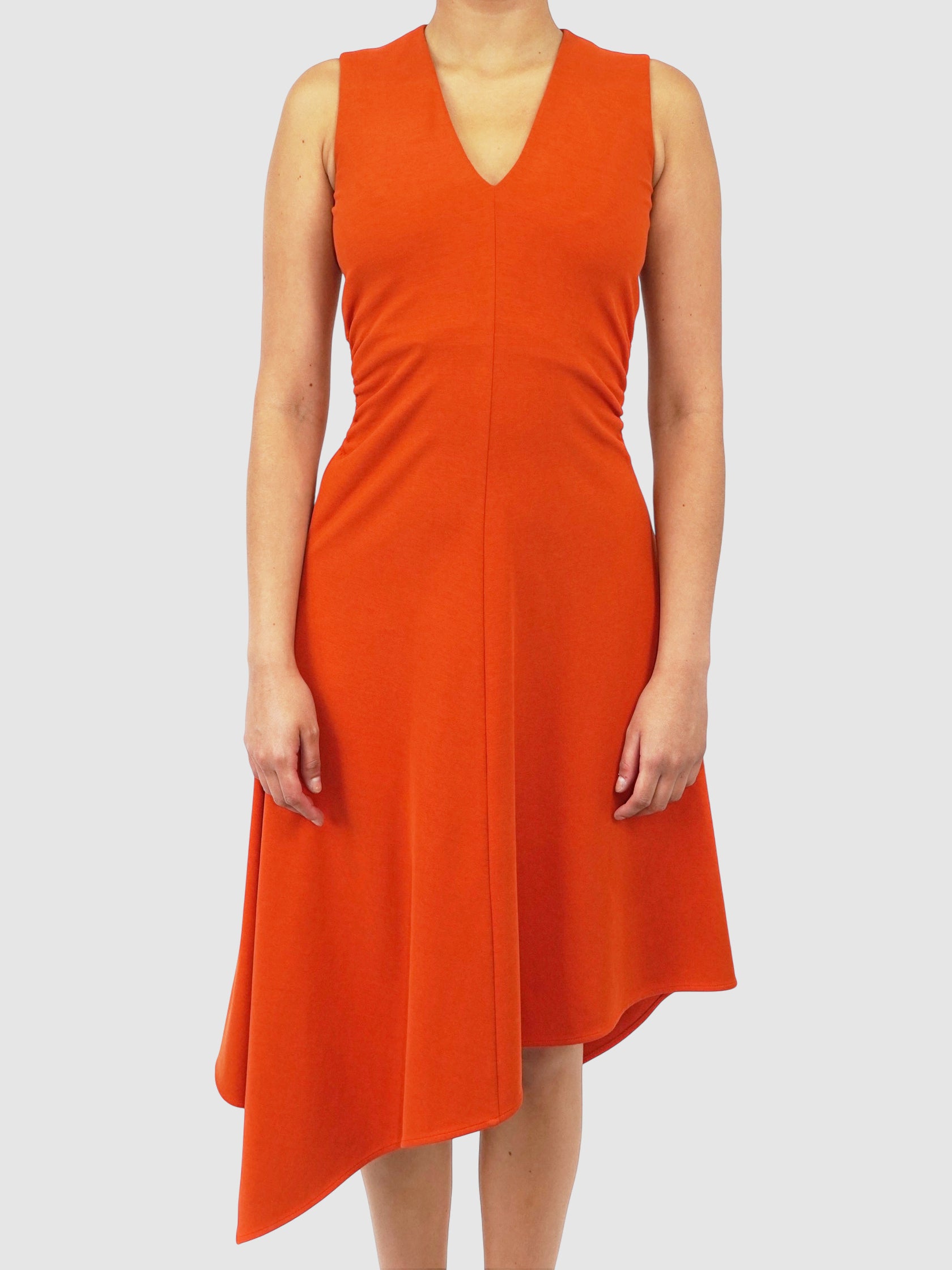 Gathered Asymmetric Dress