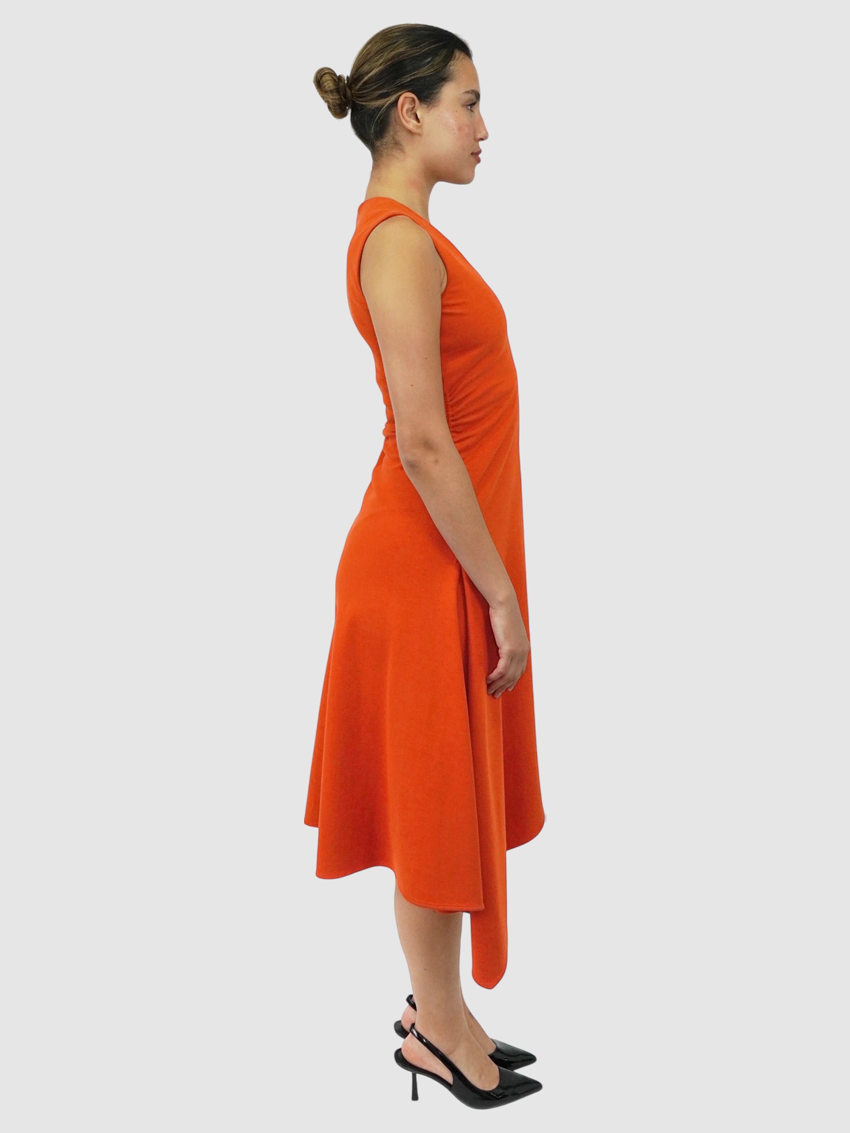 Gathered Asymmetric Dress