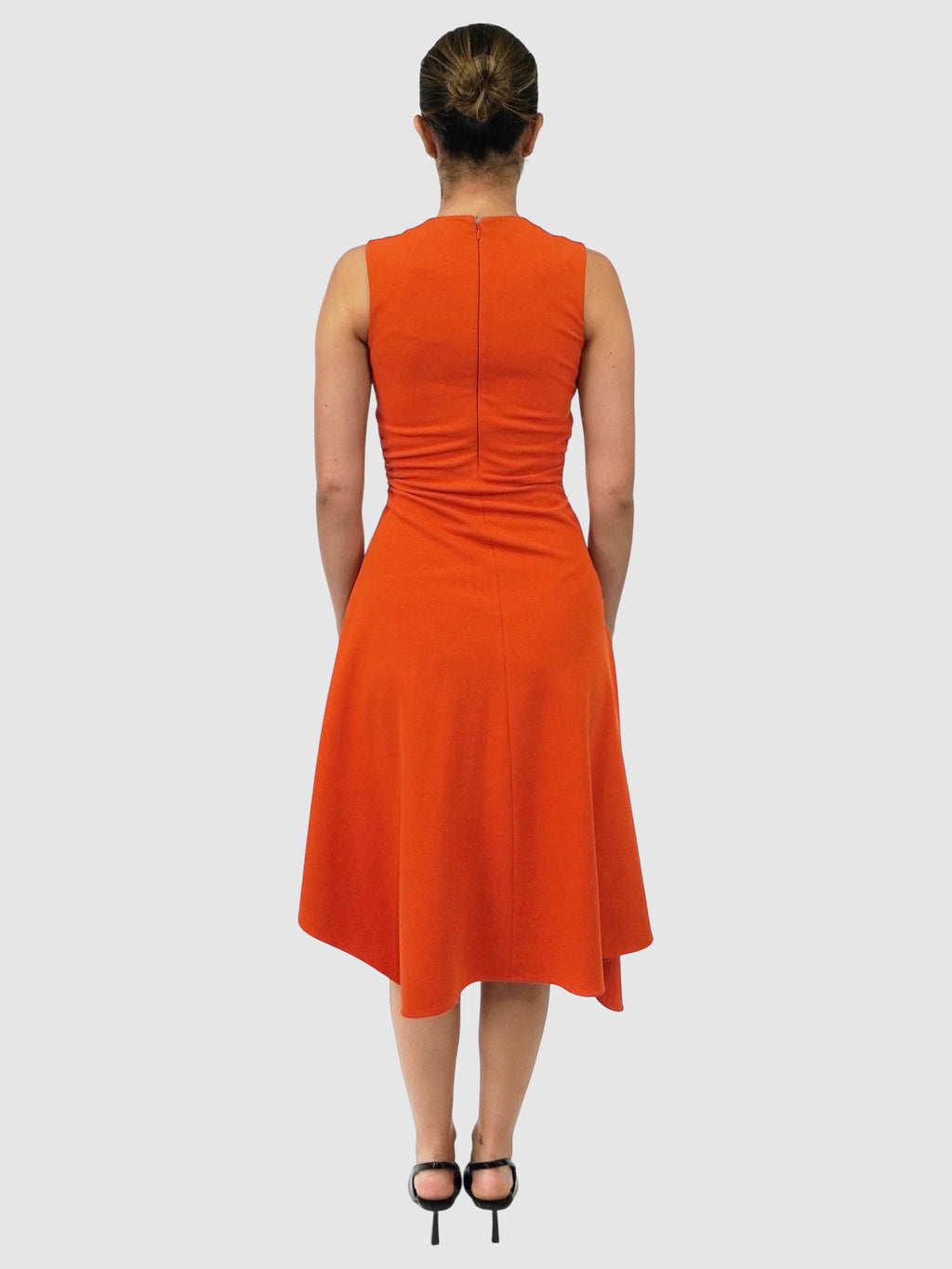 Gathered Asymmetric Dress