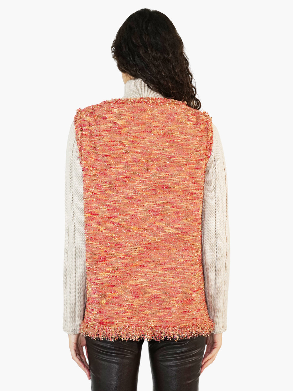 Tweed Button-Up Vest