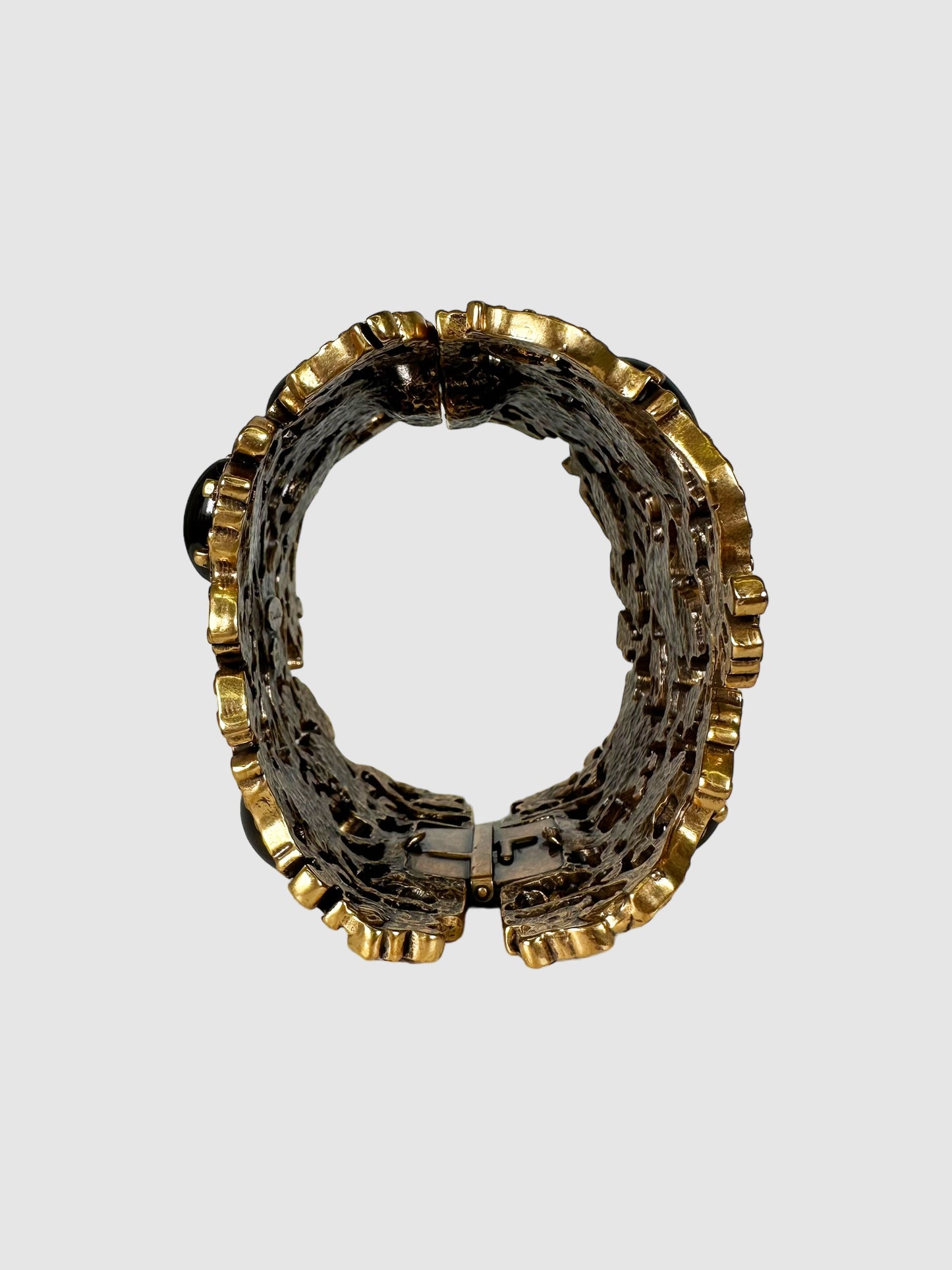 Encrusted Stone Clasp Bracelet