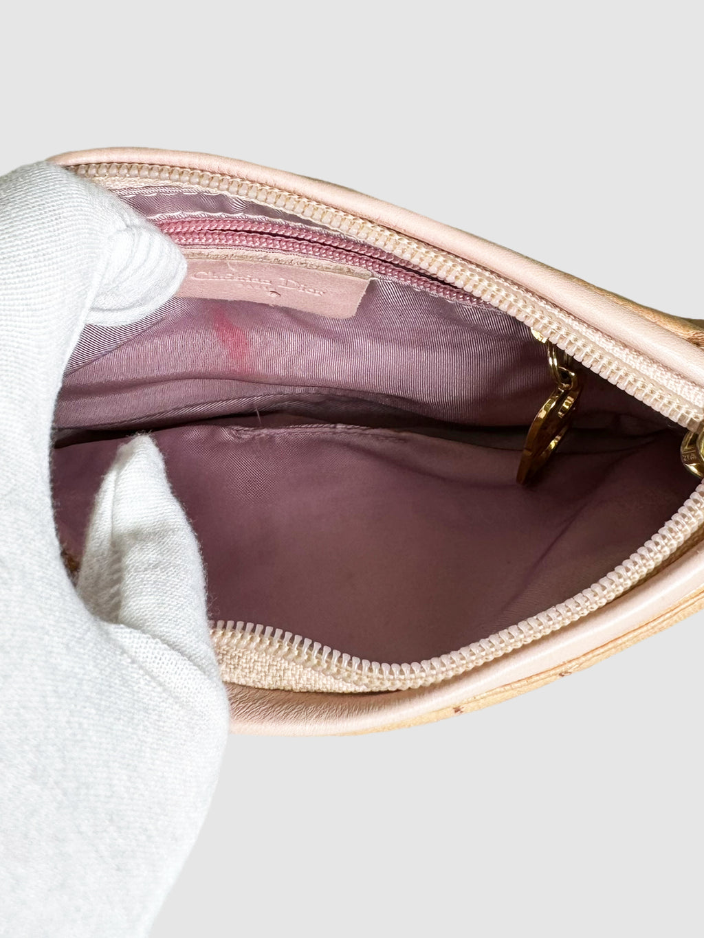 2000 Ostrich Leather Saddle Bag