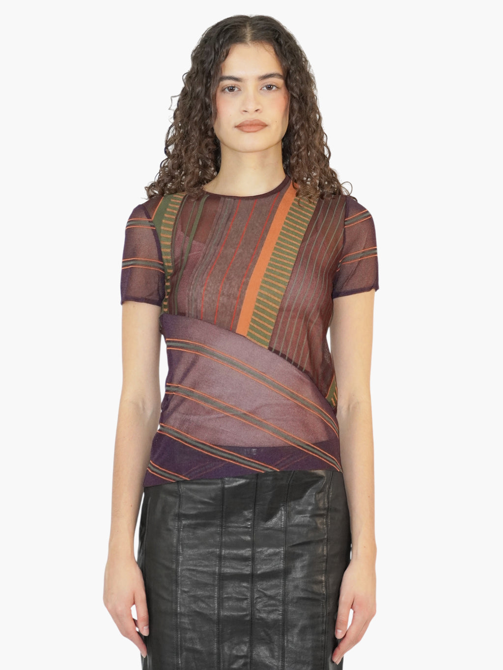 Sheer Stripe Top