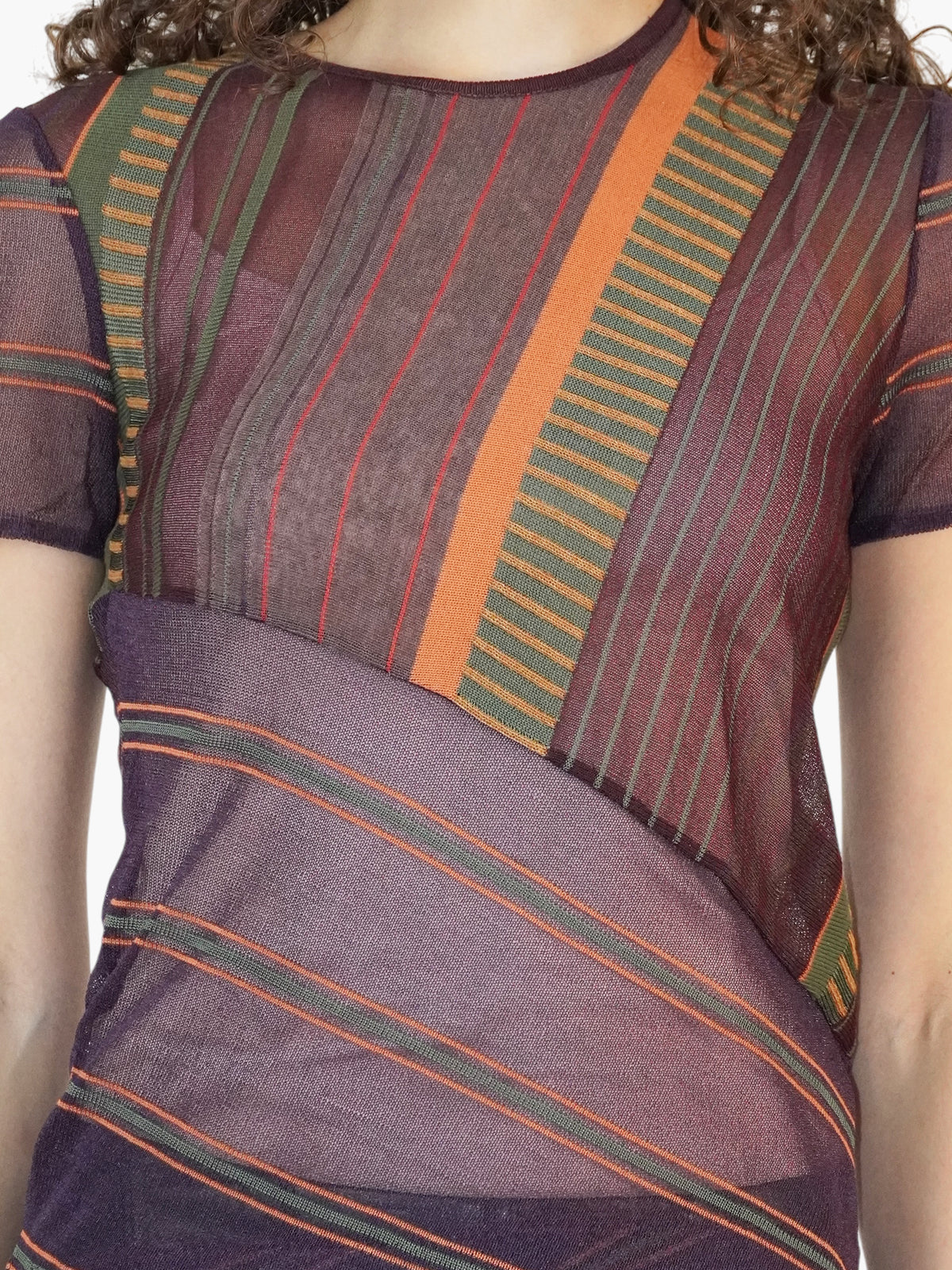 Sheer Stripe Top