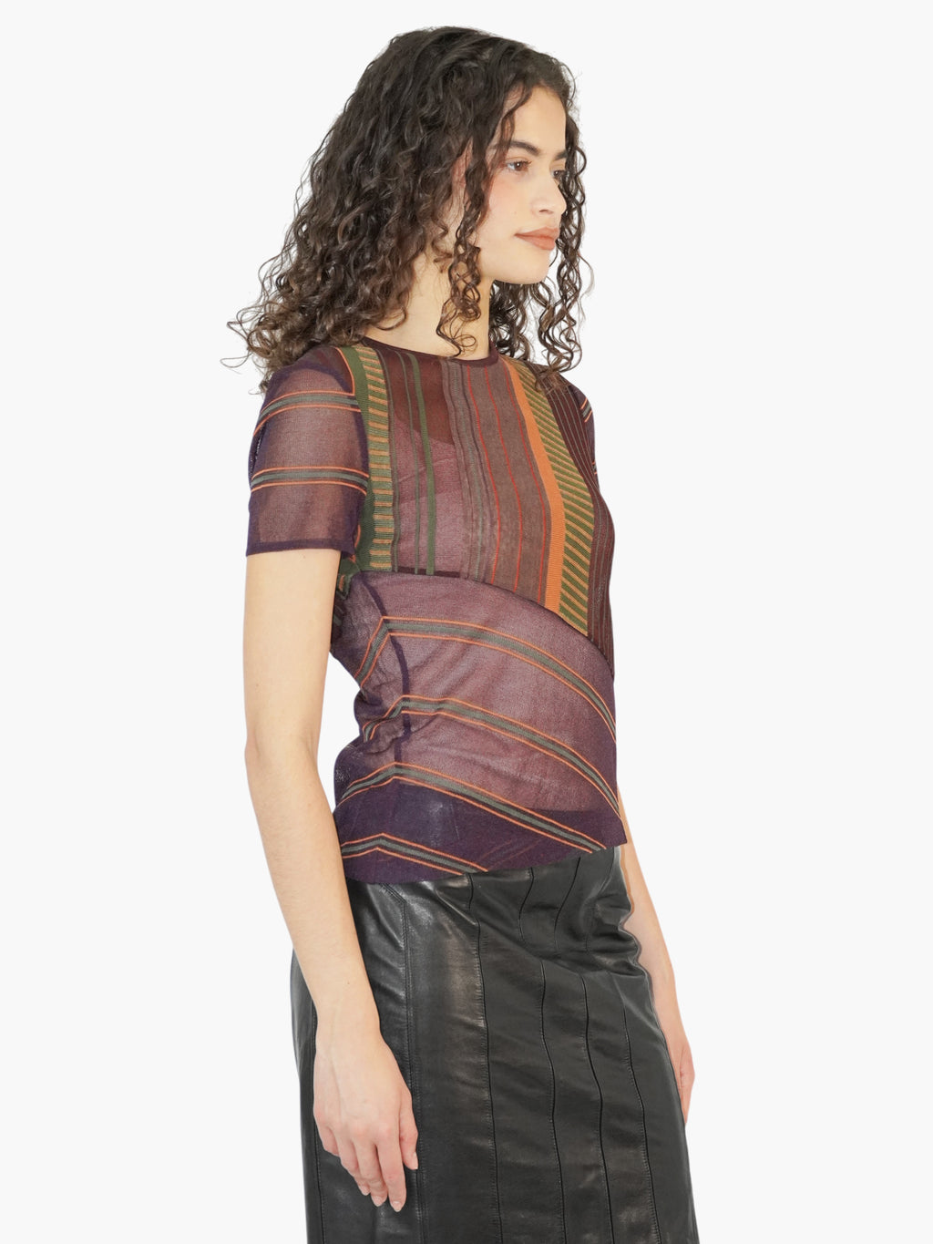 Sheer Stripe Top
