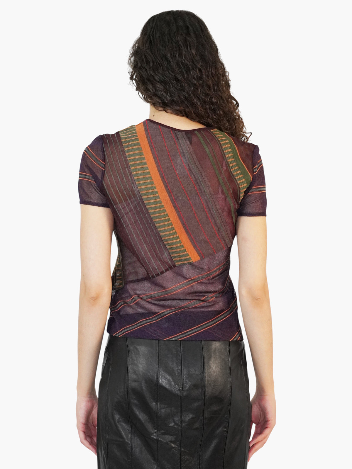 Sheer Stripe Top