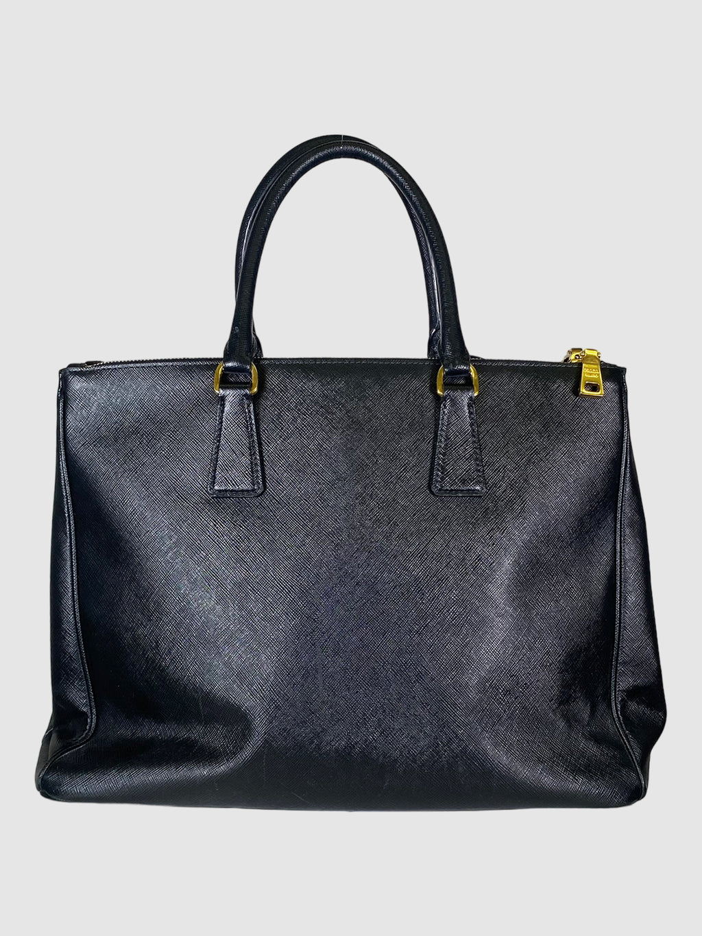 Medium Saffiano Double Zip Galleria Tote