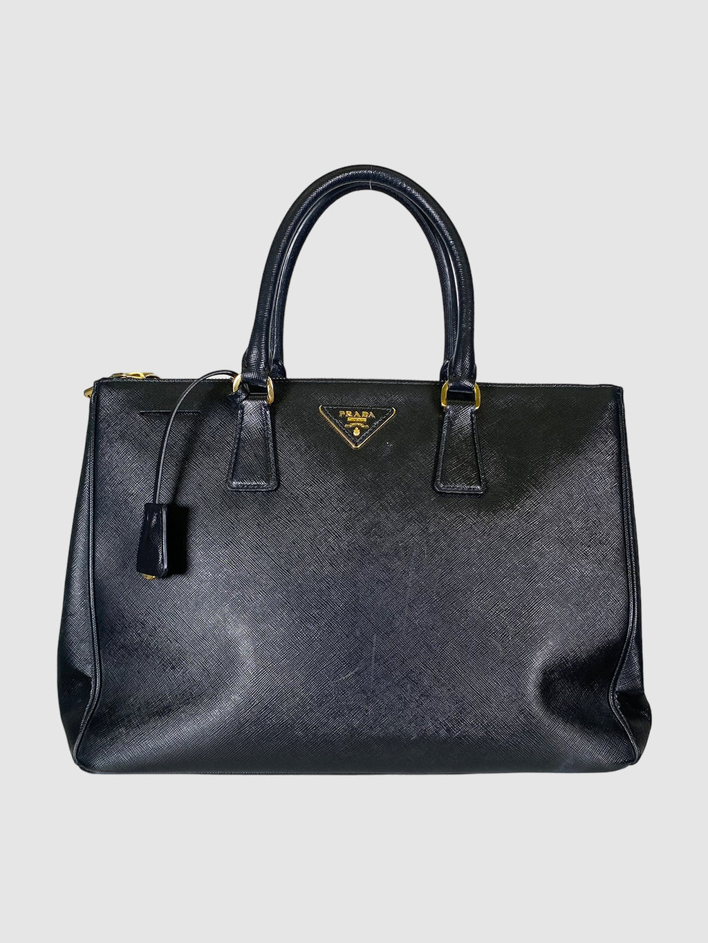 Medium Saffiano Double Zip Galleria Tote