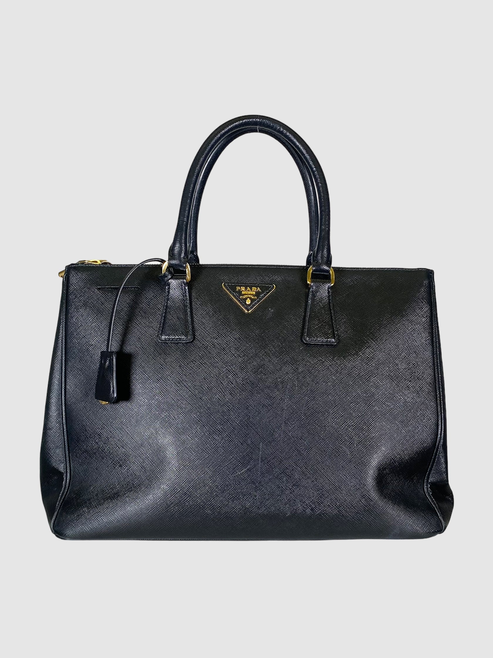 Medium Saffiano Double Zip Galleria Tote