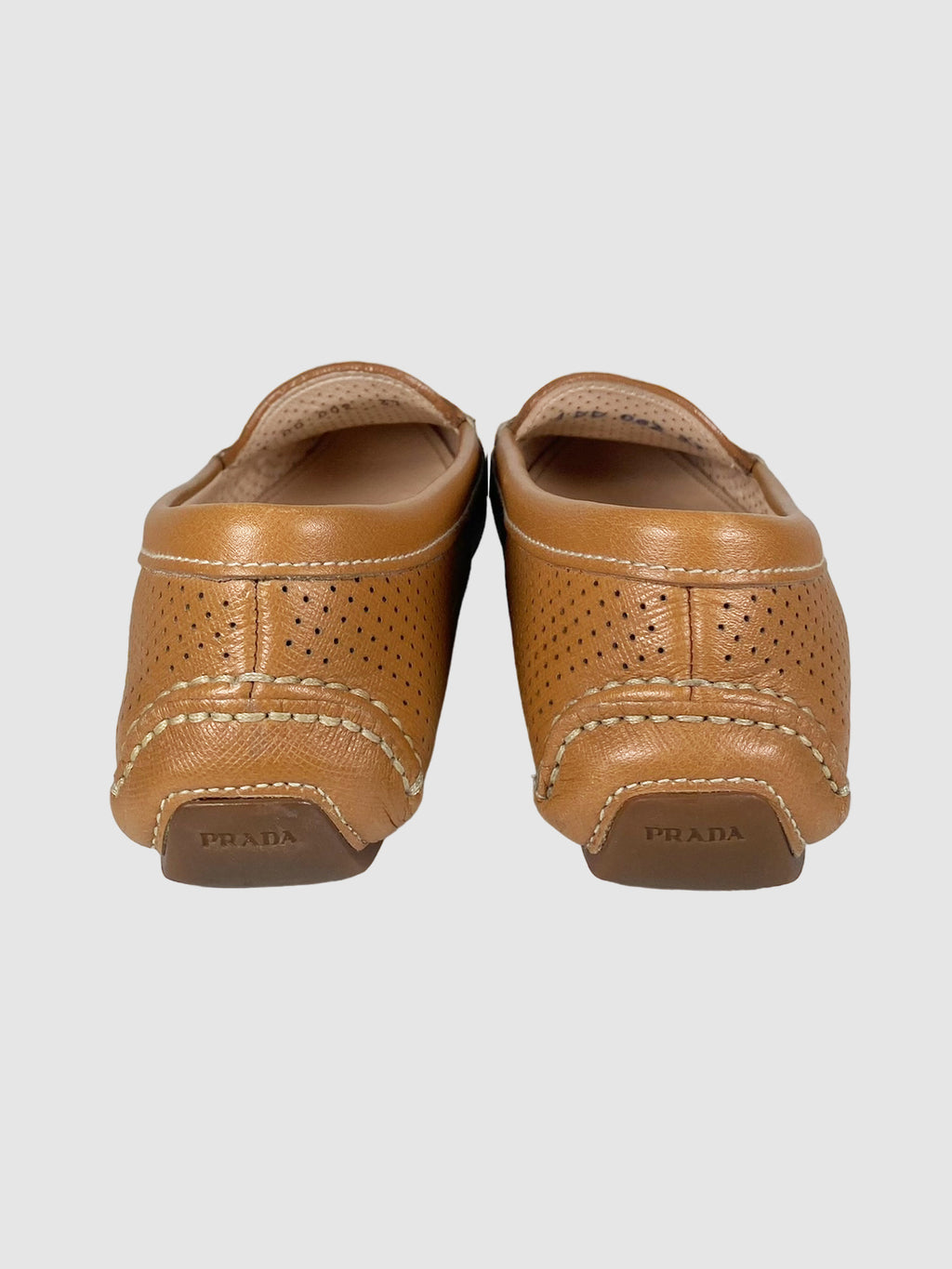 Prada Perforated Leather Loafer - Size 37