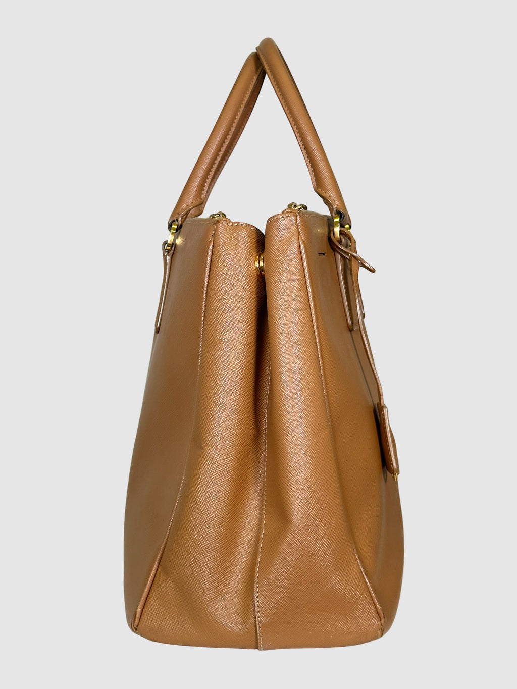 Medium Saffiano Large Double Zip Galleria Tote