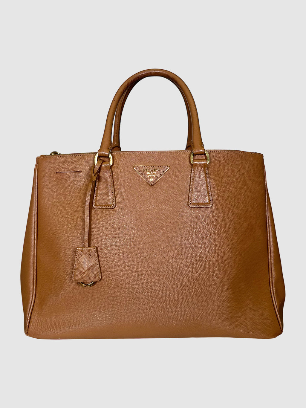 Medium Saffiano Large Double Zip Galleria Tote