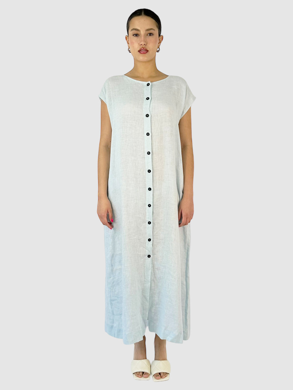 Sleeveless Linen Dress