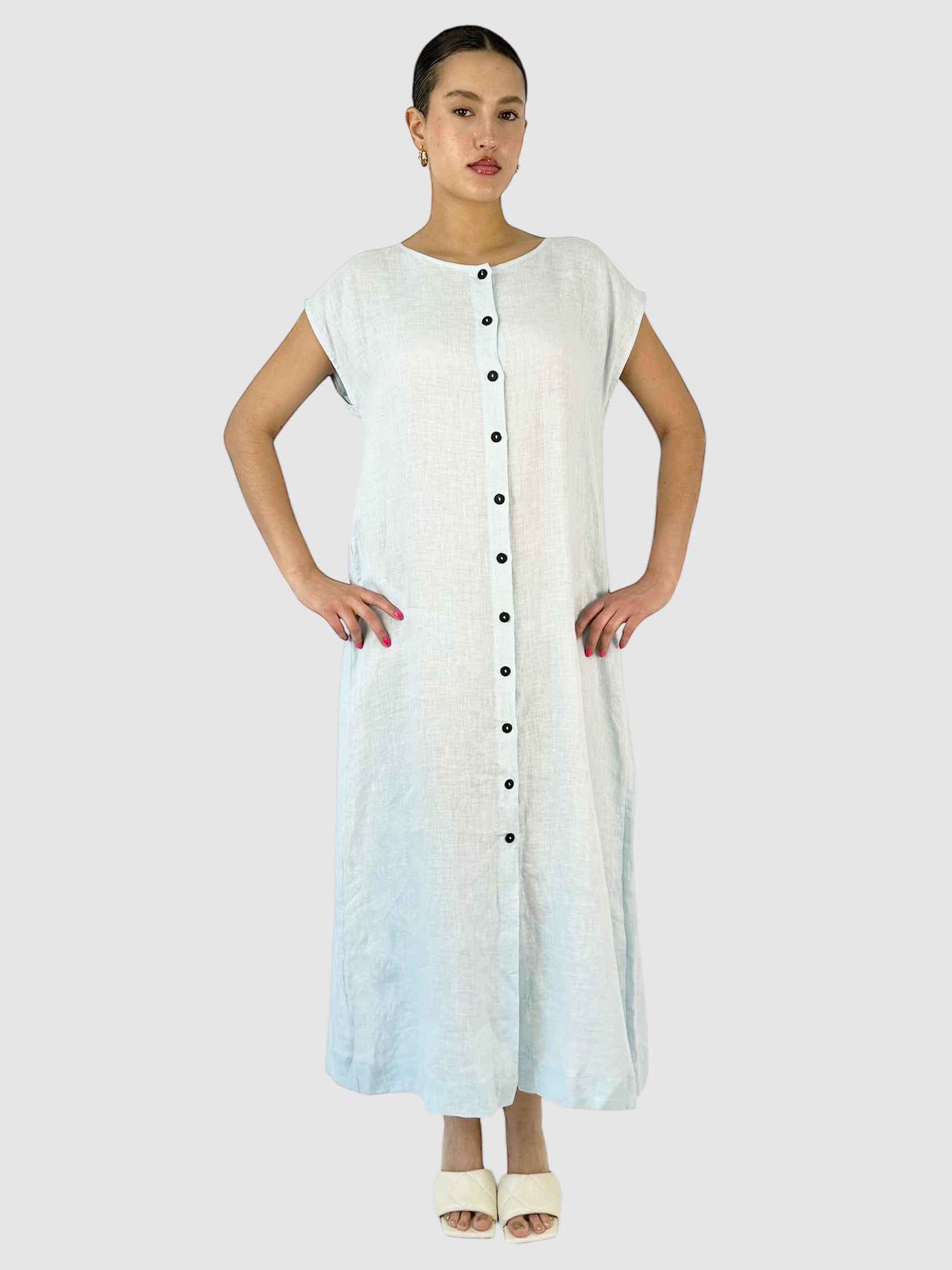 Sleeveless Linen Dress