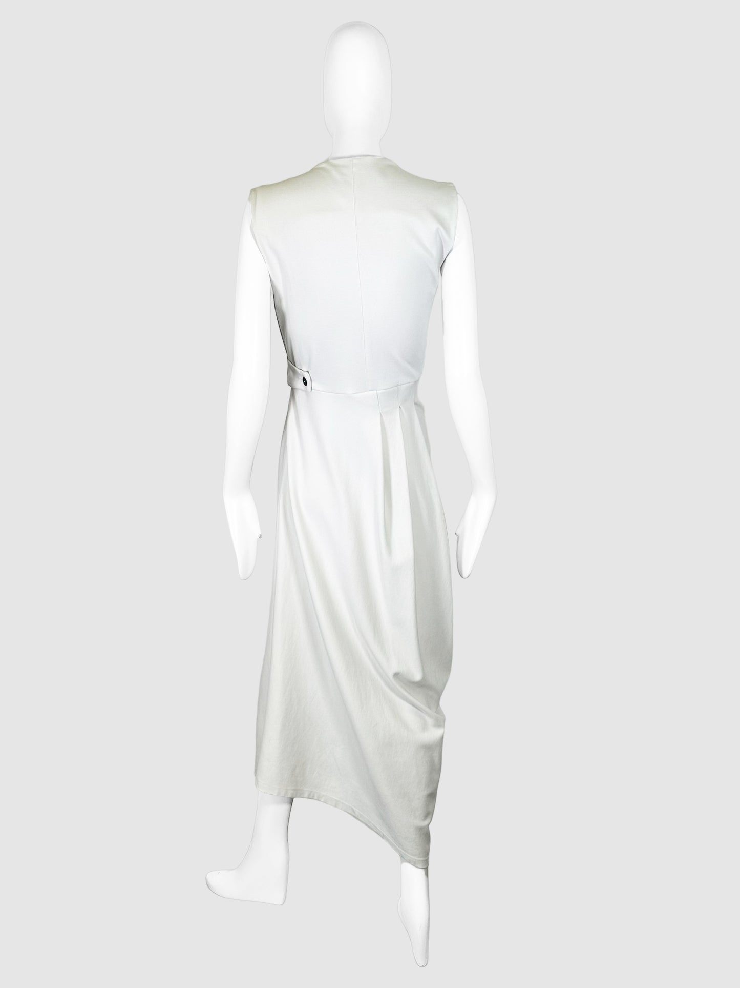 Pleated Asymmetrical Midi Dress - Size 1