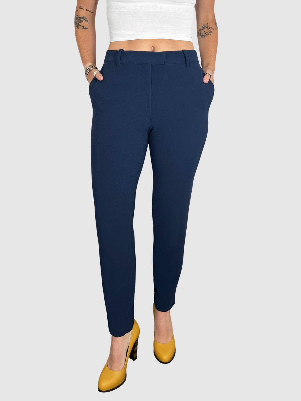 High Rise Slim Pants