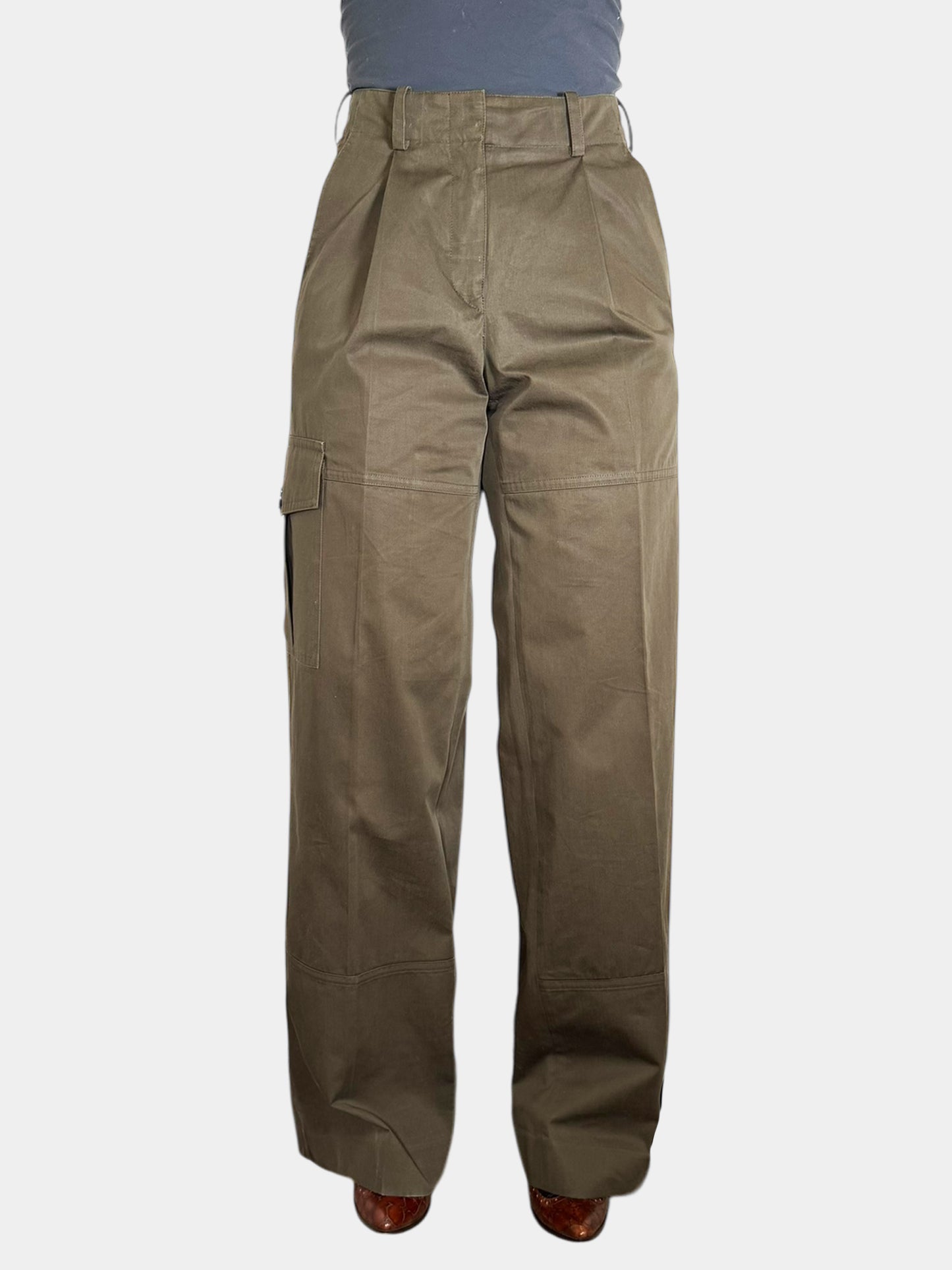 Wide Leg Cargo Pants - Size 34