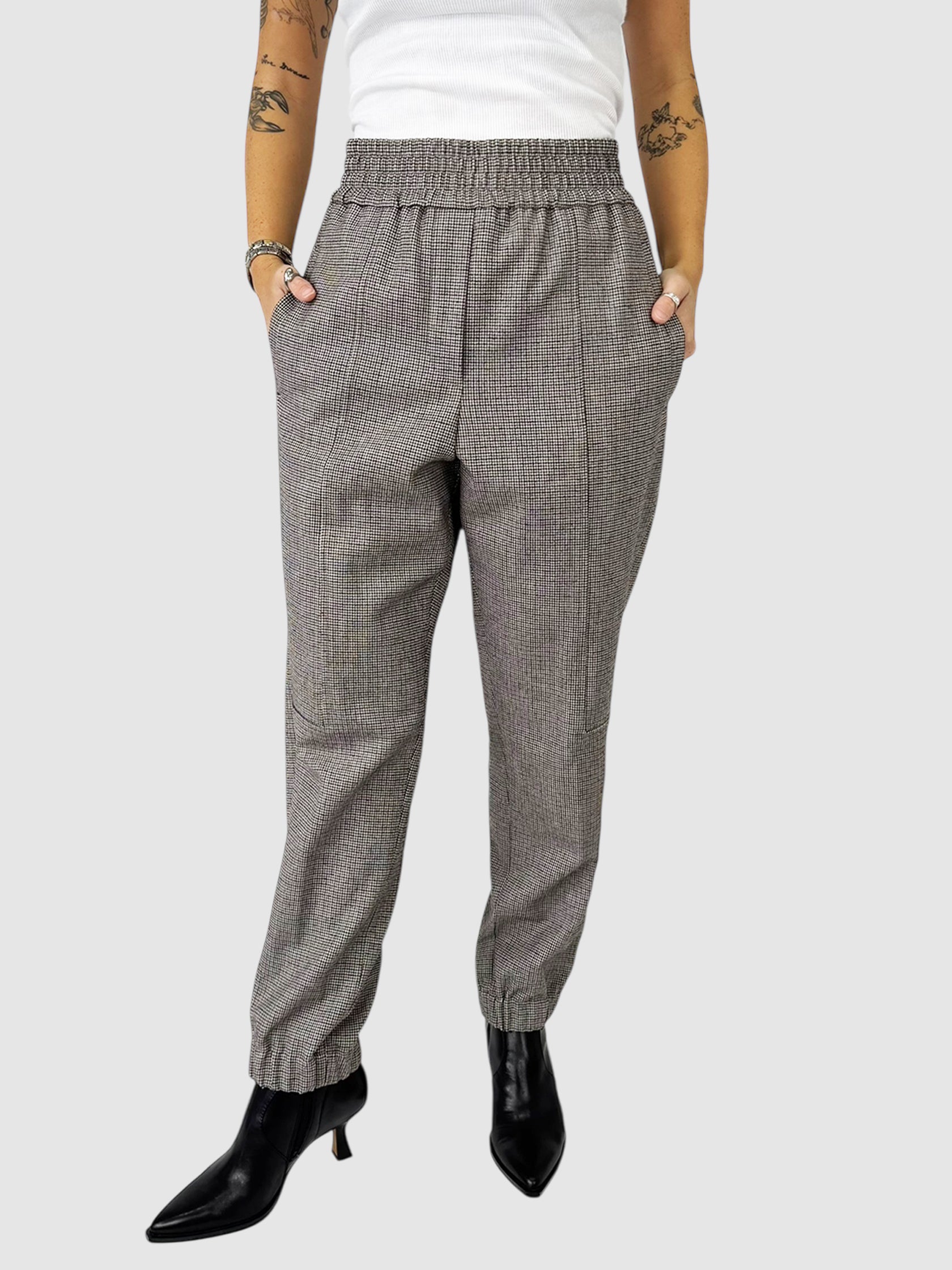 Elasticized Check Pants