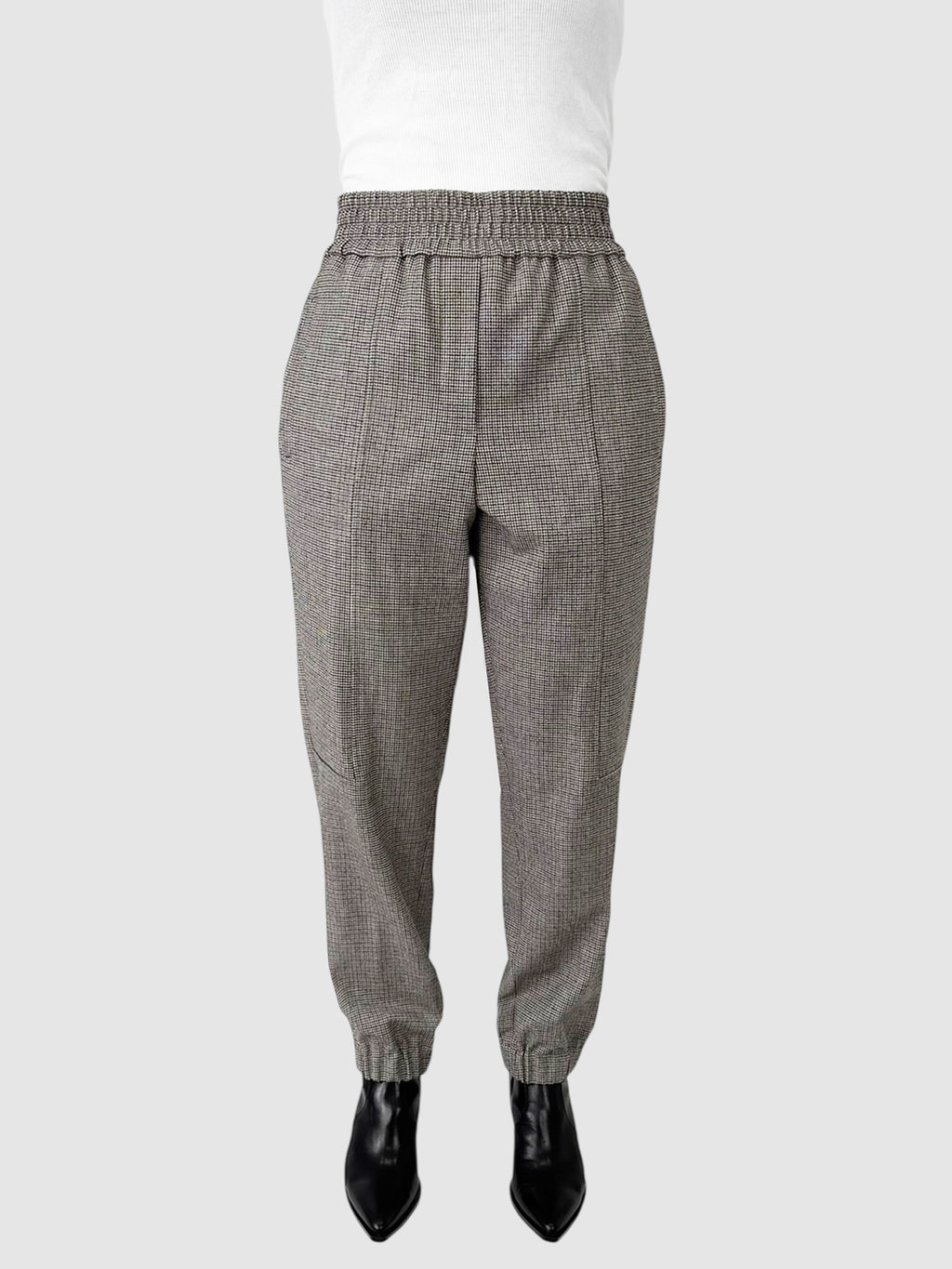 Elasticized Check Pants