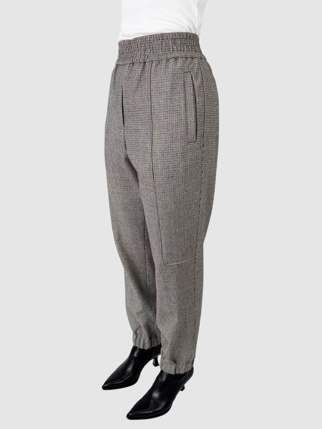 Elasticized Check Pants