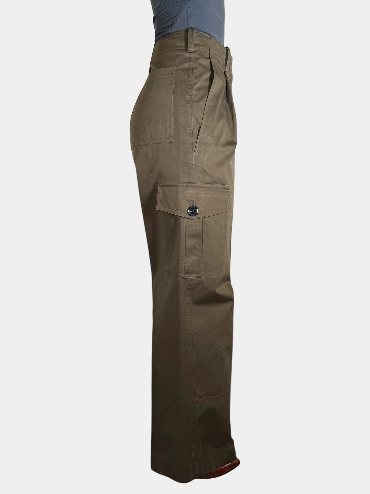 Wide Leg Cargo Pants - Size 34